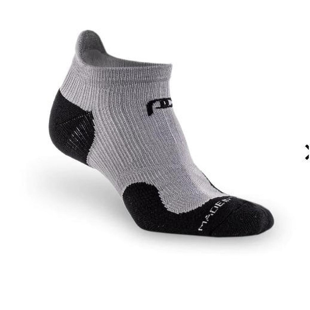 Mudgear Low Tab No Show Green/Black Compression Socks sz Med